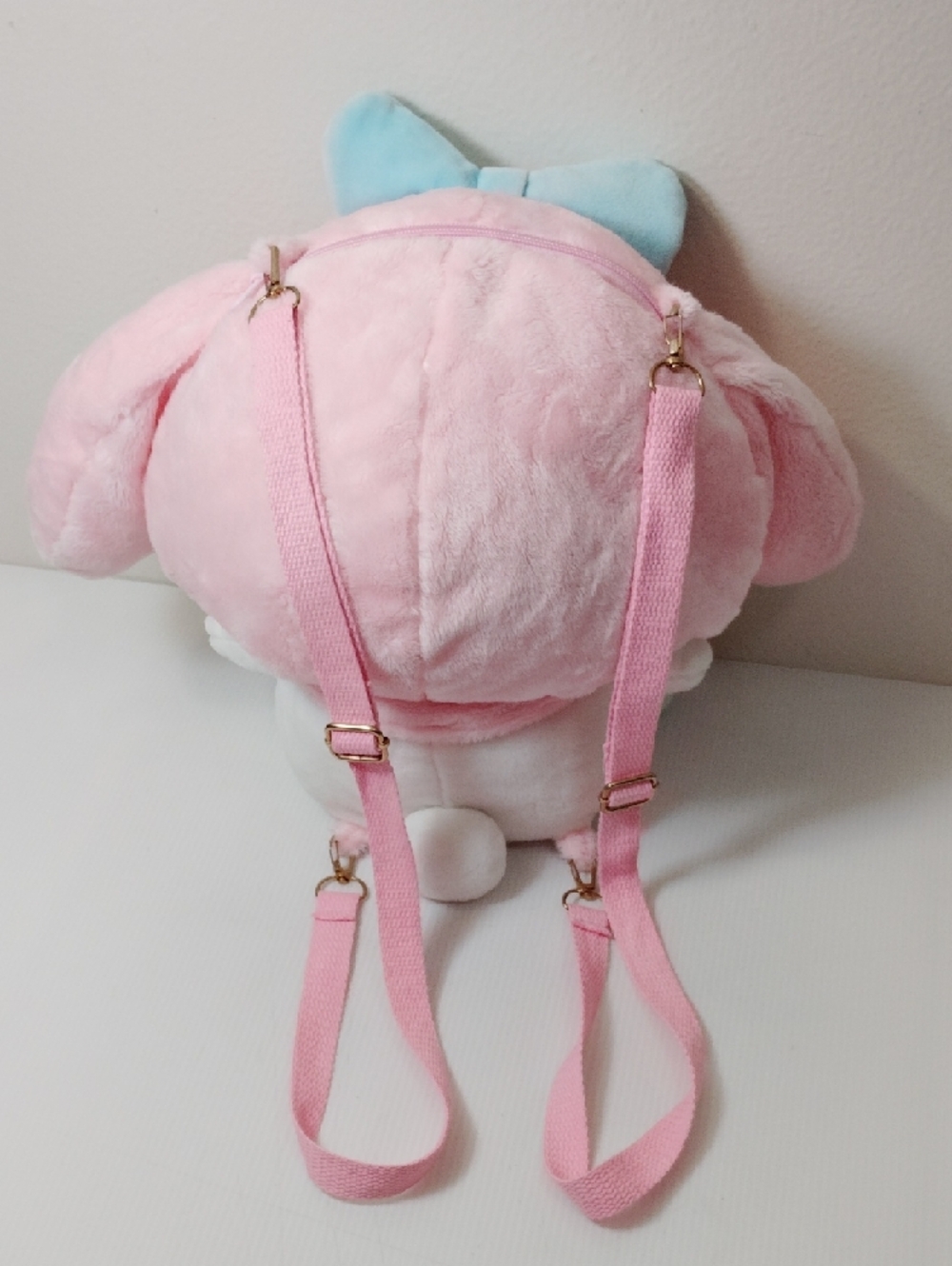Sanrio My Melody Plush Backpack - Pink, White & Blue Bow, Hello Kitty And Friend - Picture 11 of 11